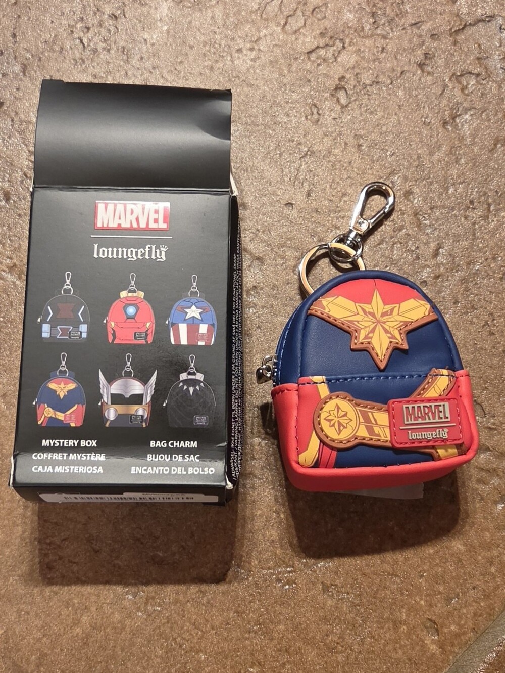 Loungefly Marvel Avengers Mystery Mini Backpack Keychain Charm - Captain